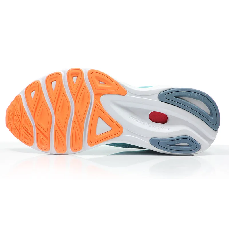 Mizuno Wave Skyrise 4 Women's Running Shoe - Antigua Sand/White/Light Orange Cushy Running Shoes