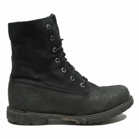 TIMBERLAND Womens Lace-Up Black Leather Boots UK 6.5 Rugged Durable Winter Ranger Boots
