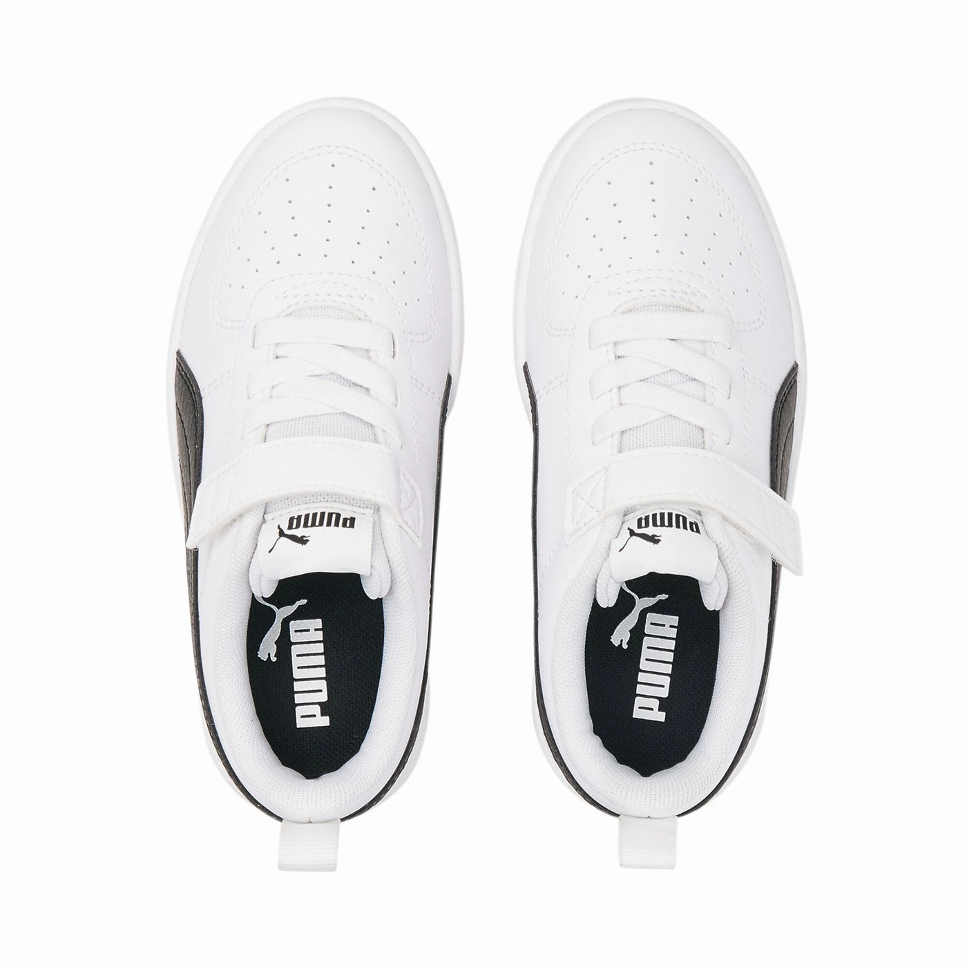 Puma Sneakers da ragazzo con laccio elastico e velcro Rickie AC 385836 03 white-black Best Waterproof Sneakers For Travel