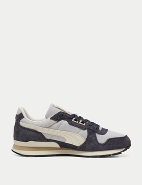 The Flash Puma Shoes RX 737 Vintage Sneakers - Glacial Grey/Galactic Grey