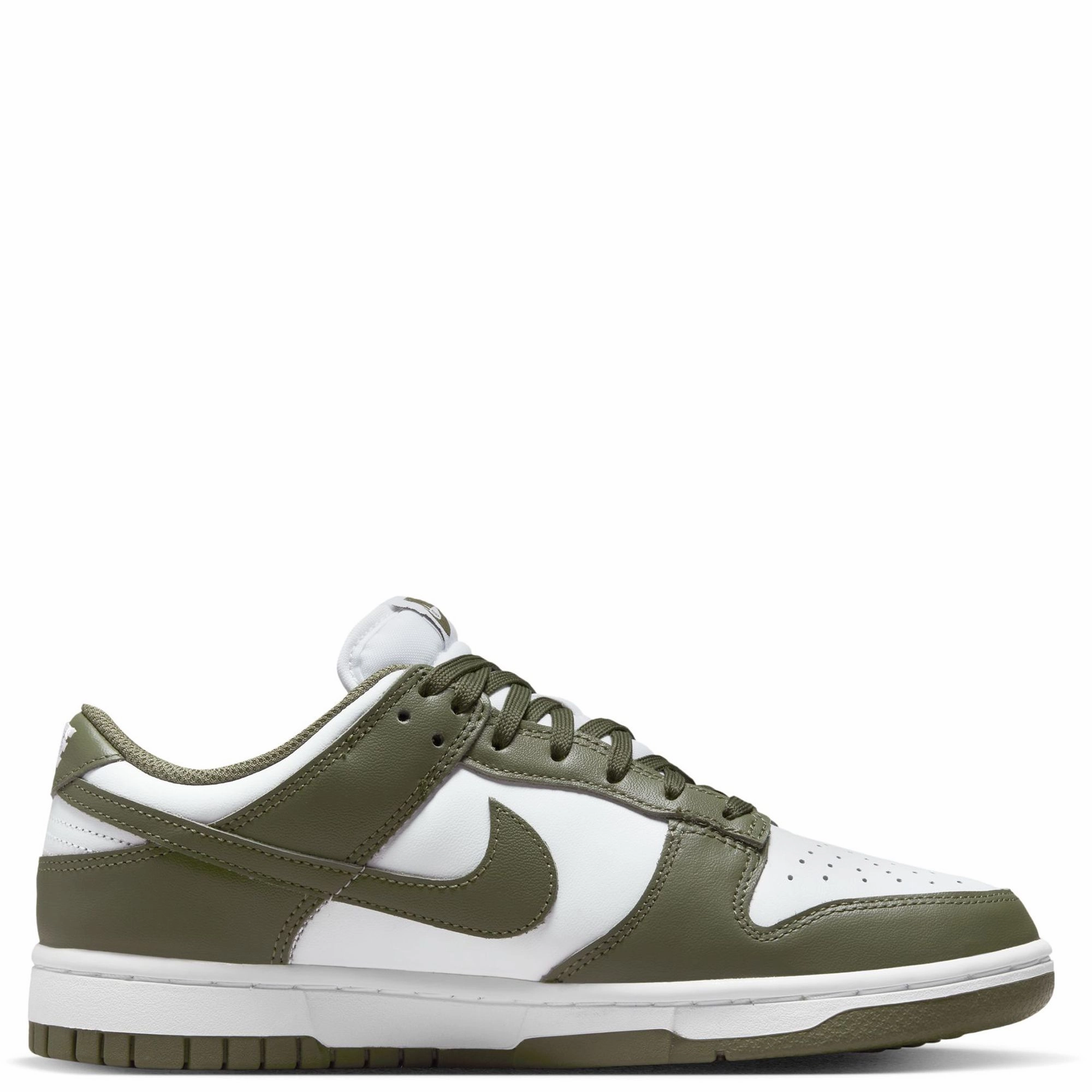 Nike Unisex-child Training Shoe Nike Women's Dunk Low Shoes - White / Medium Olive