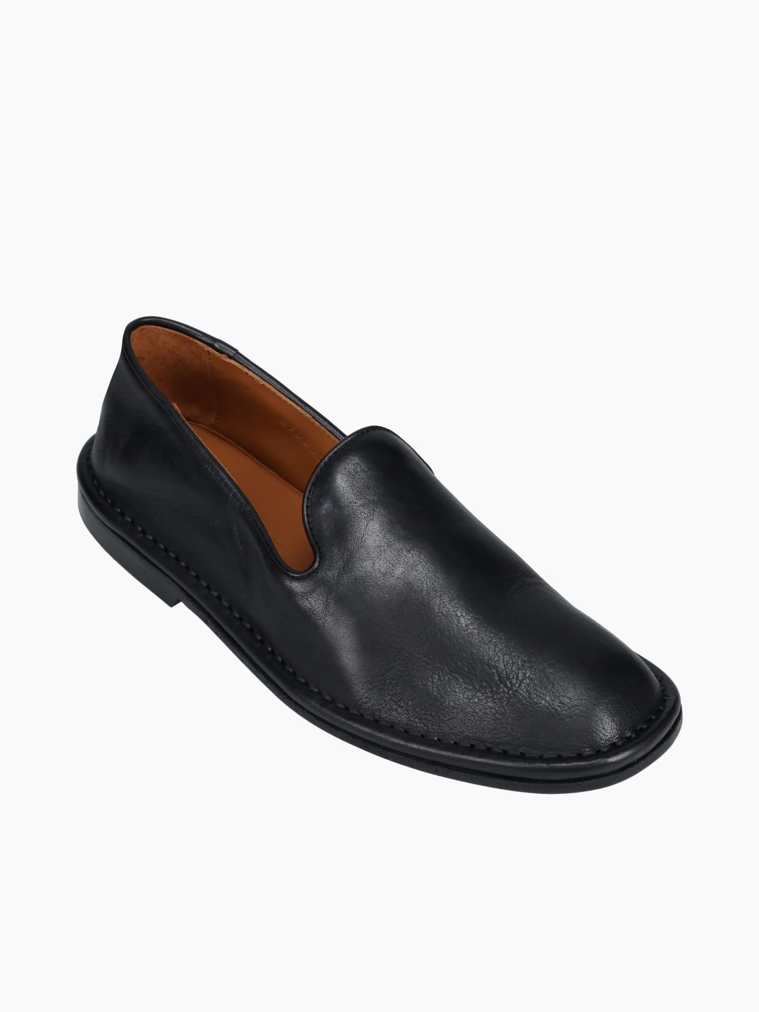 Flat Shoes With Dress Ercole Nero Leather