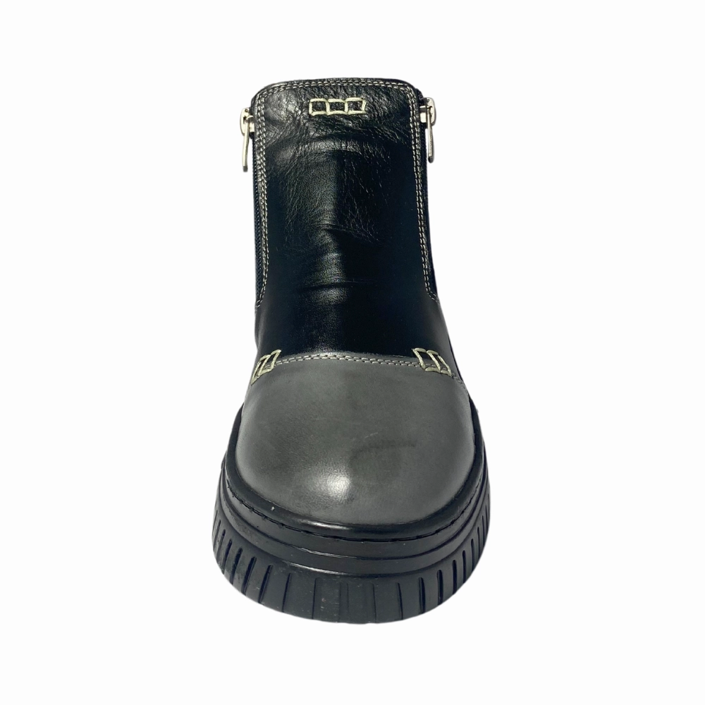 Eric Nurnberg Jade Black/Grey Leather Boot (Women's) Ariat Cowboy Boots