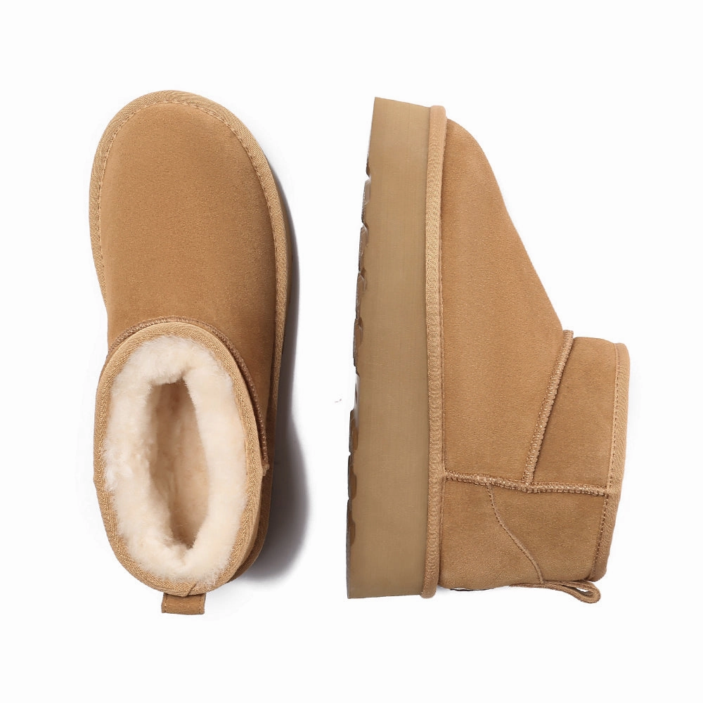 EverAu Australia Women Heron Ultra Mini Platform Boots Rubber Boots Short