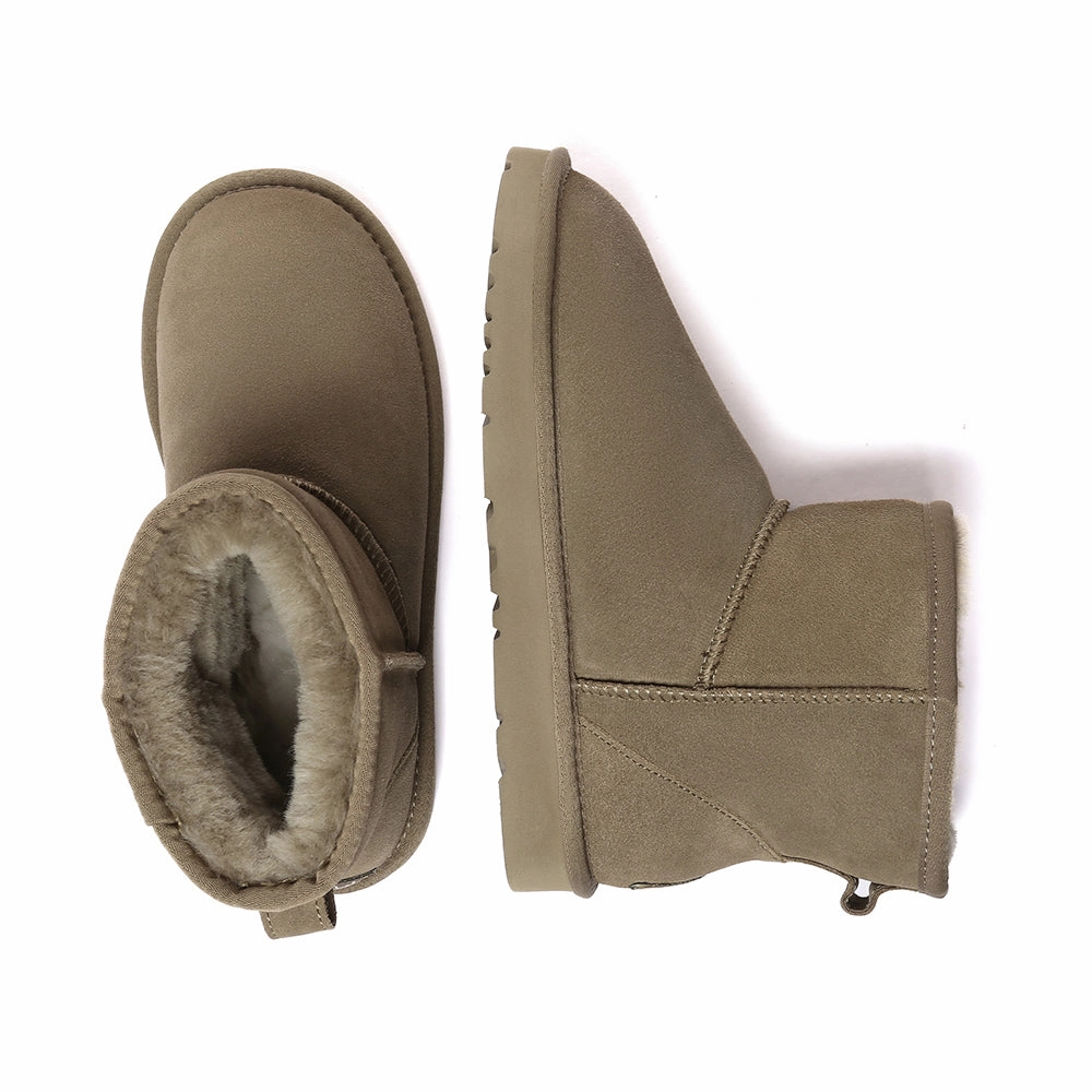 Toe Boots EverAu Australia Women Ostrich Leather Short Boots