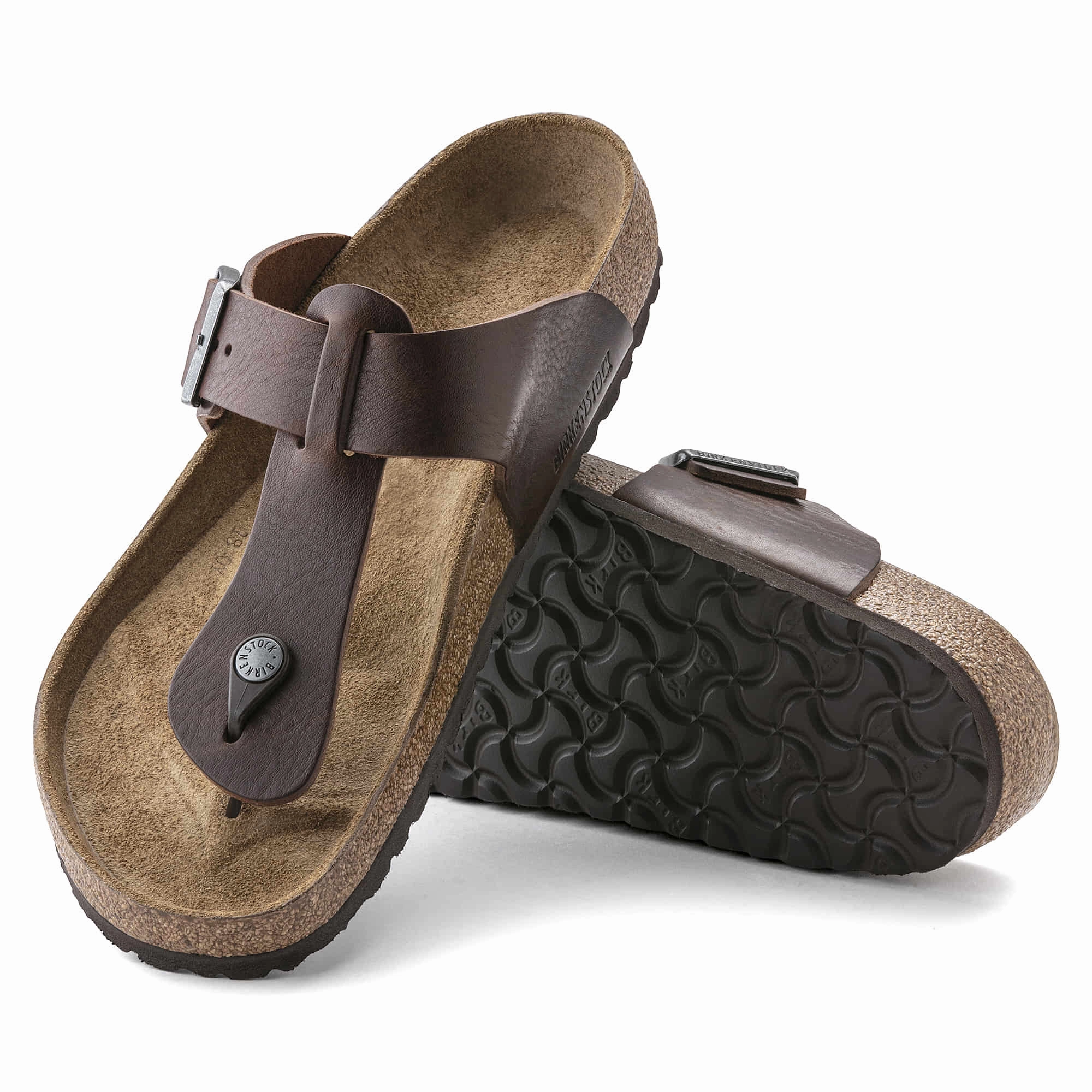 Medina Natural Leather Lounge Sandals