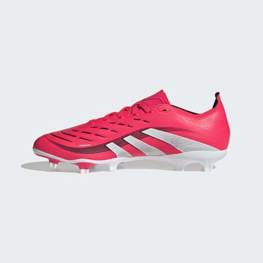 Low Cut Cleats Soccer PREDATOR LEAGUE FIRM/MULTI-GROUND BOOTS - Lucid Red / Cloud White / Core Black