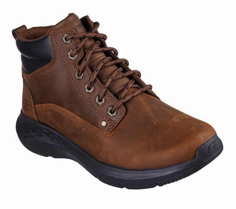 Cowhide Western Boots Men's Relaxed Fit Skechers 205175 Parson Ederic Boots