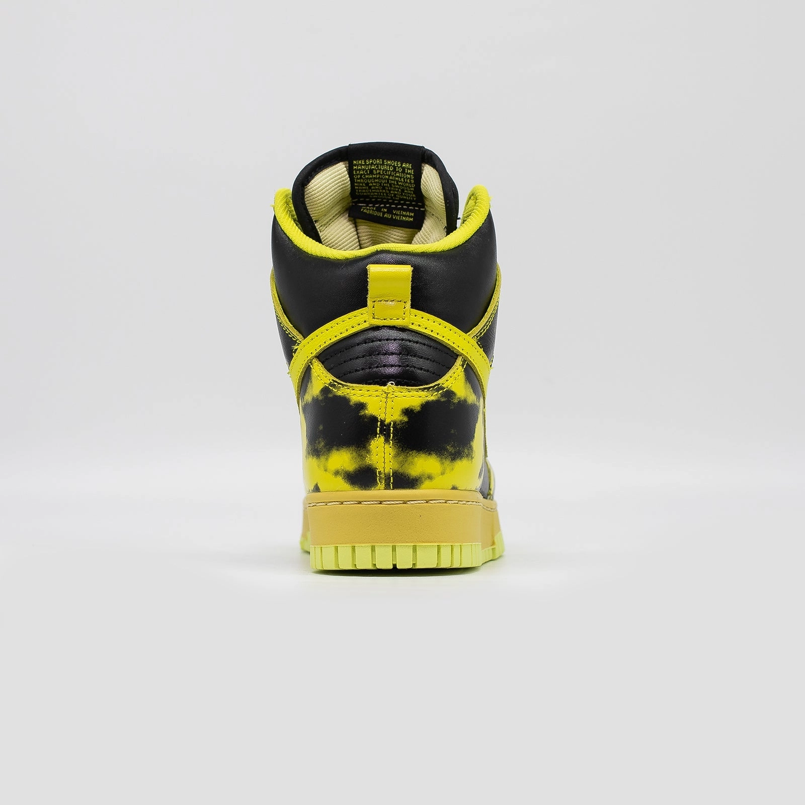 Nike Dunk High, 1985 Yellow Acid Wash Nike Road Race Shoes