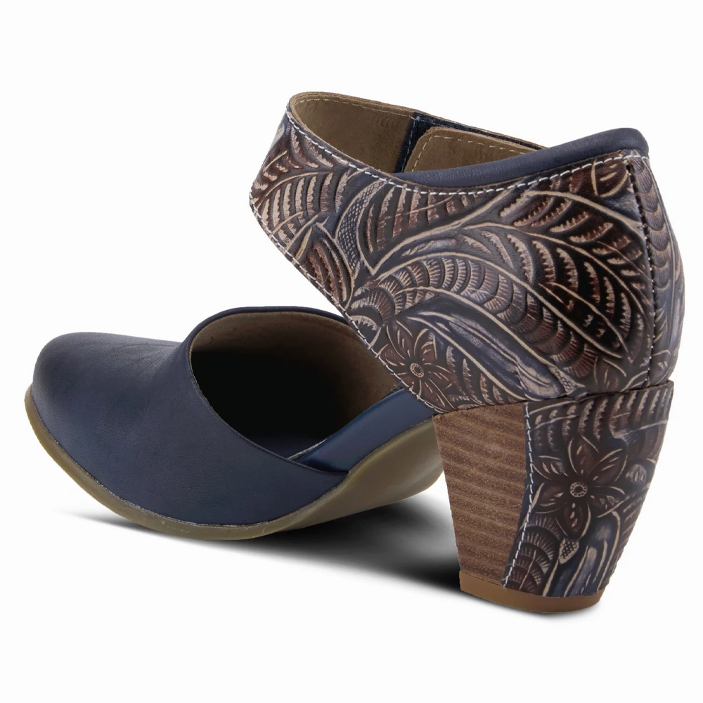 Type Of Dress Shoes L'Artiste By Spring Step Toolie Blue Leather (Women's)