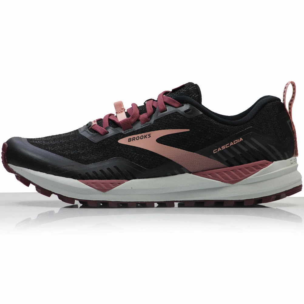 Best Running And Workout Shoes Brooks Cascadia 15 Women's Trail Shoe - Black/Ebony/Coral Cloud