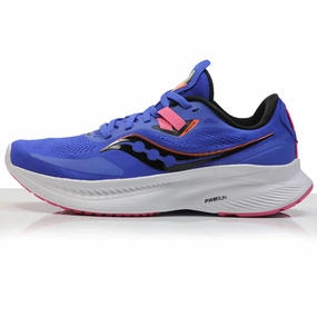 Picture Of A Running Shoe Saucony Guide 15 Women's Running Shoe - Blue Raz/Zest
