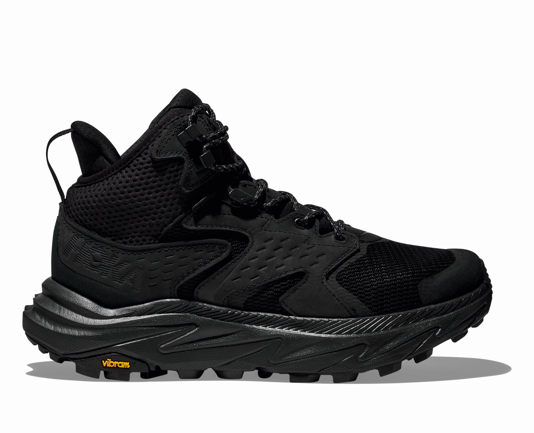 Men's Hoka Anacapa 2 Mid GTX, Black/Black, 12 D Medium Sports Direct Shoes