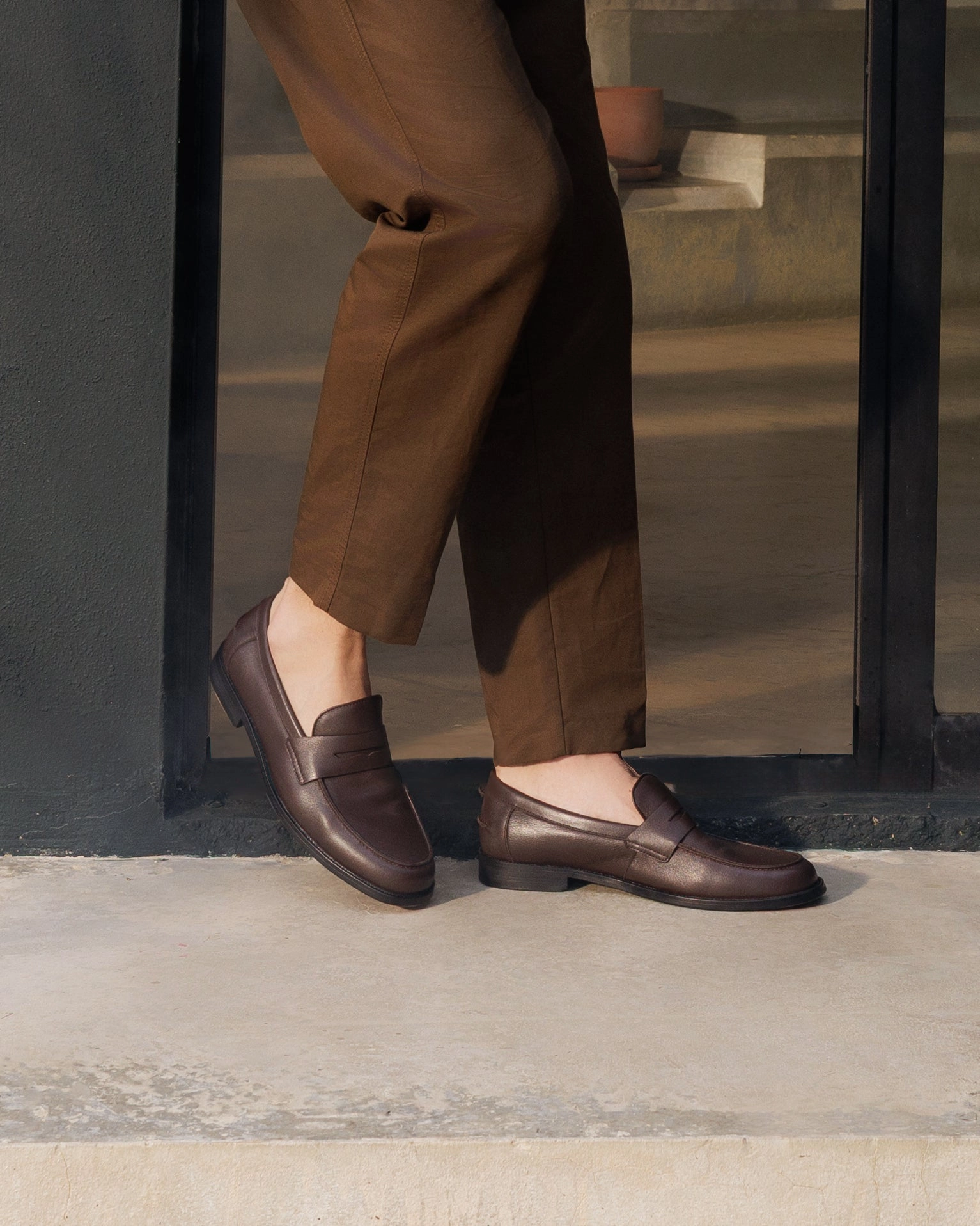 Gaio Brown Soft Calf Leather Best Shoes For Walking Flat Feet