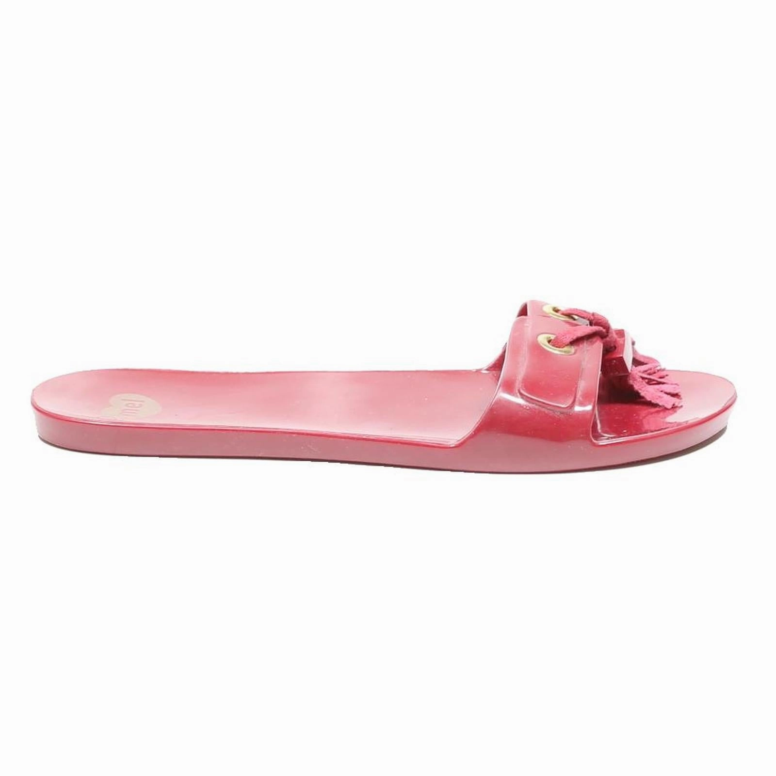 Rainbow Sandals Coupon MELISSA Womens Slide Sandals Red Synthetic UK 3 Summer Casual Flat Shoes