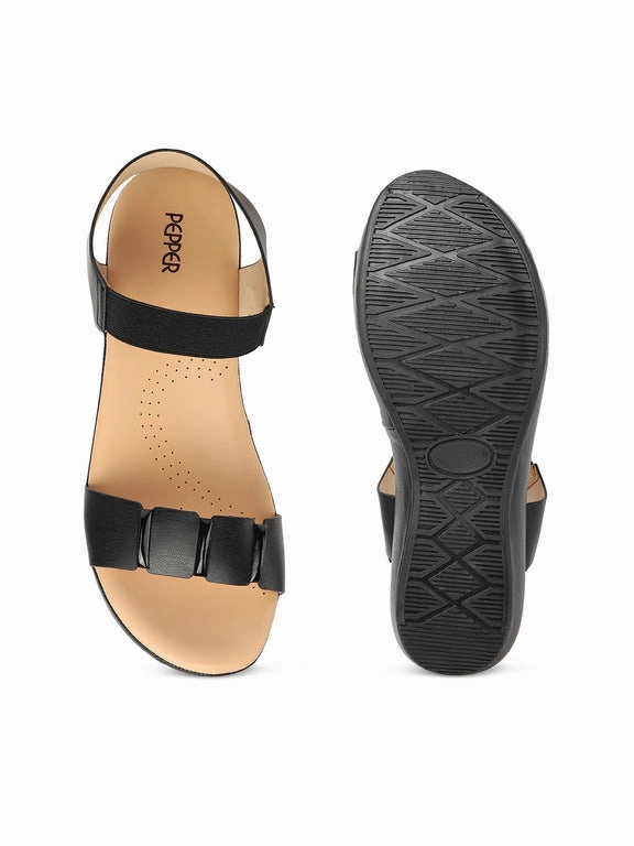 Wrap Around Sandals Sasha Cushioned Elastic Sandals