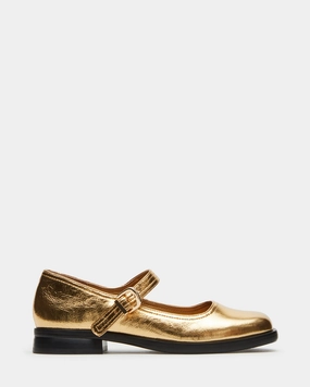 DELANCY GOLD LEATHER Shoeplay Loafers