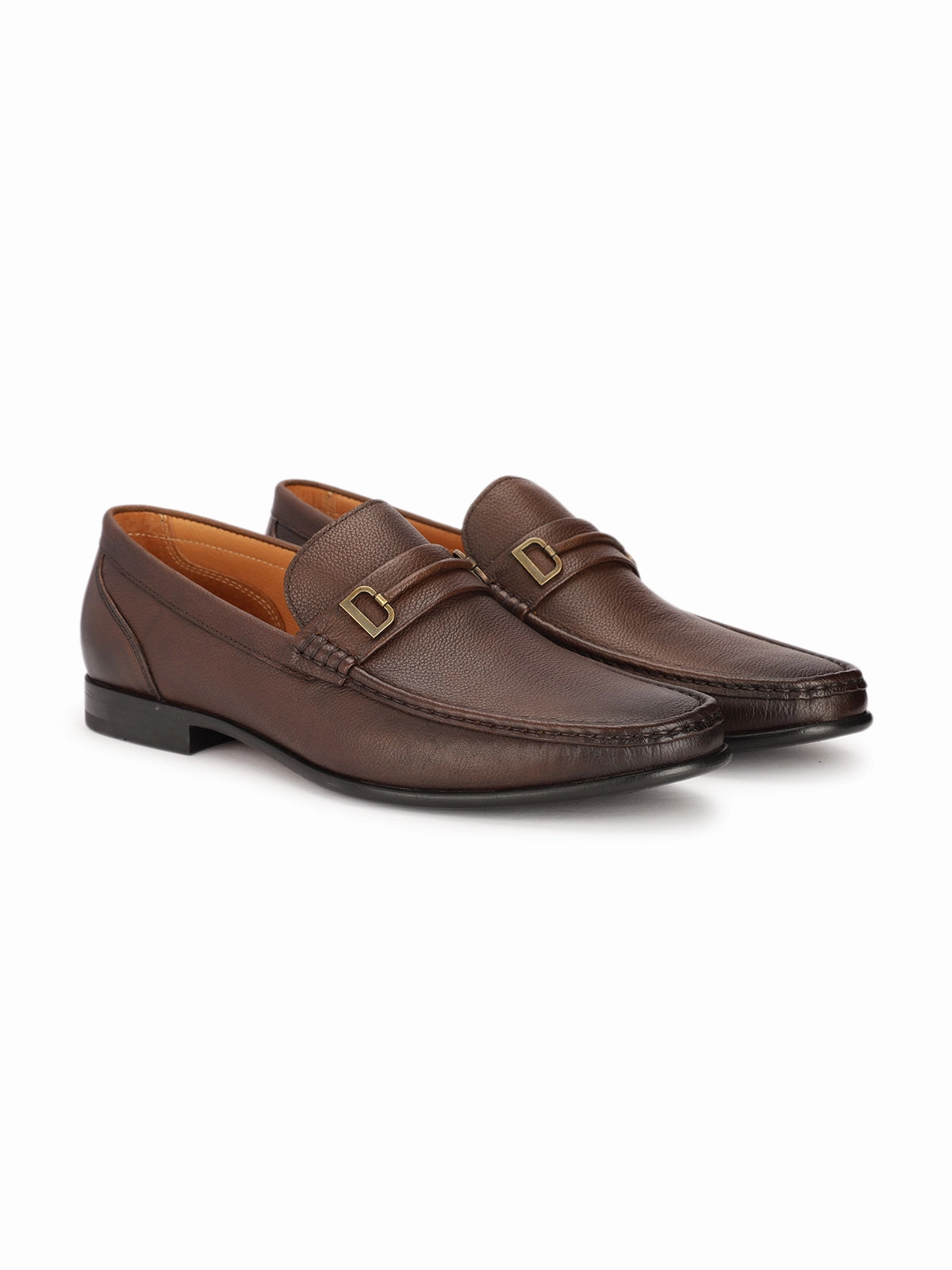 Loafers With Toe Separation Nolan Premium Leather Buckled Loafers