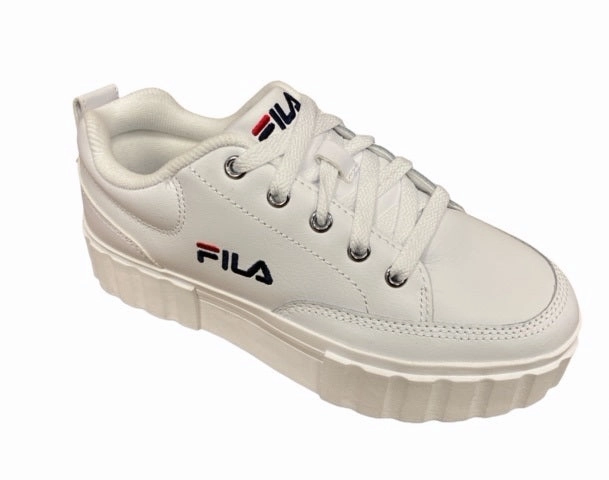 Jogging Sneakers Fila scarpa sneakers in pelle con zeppa da donna Sandblast  1011035.1FG bianco