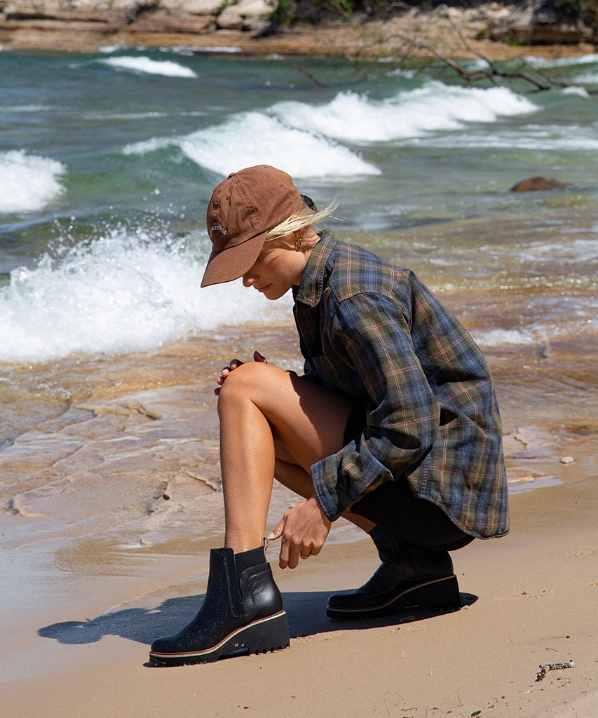 Slip Proof Boots HUEY H2O BOOTS BLACK LEATHER