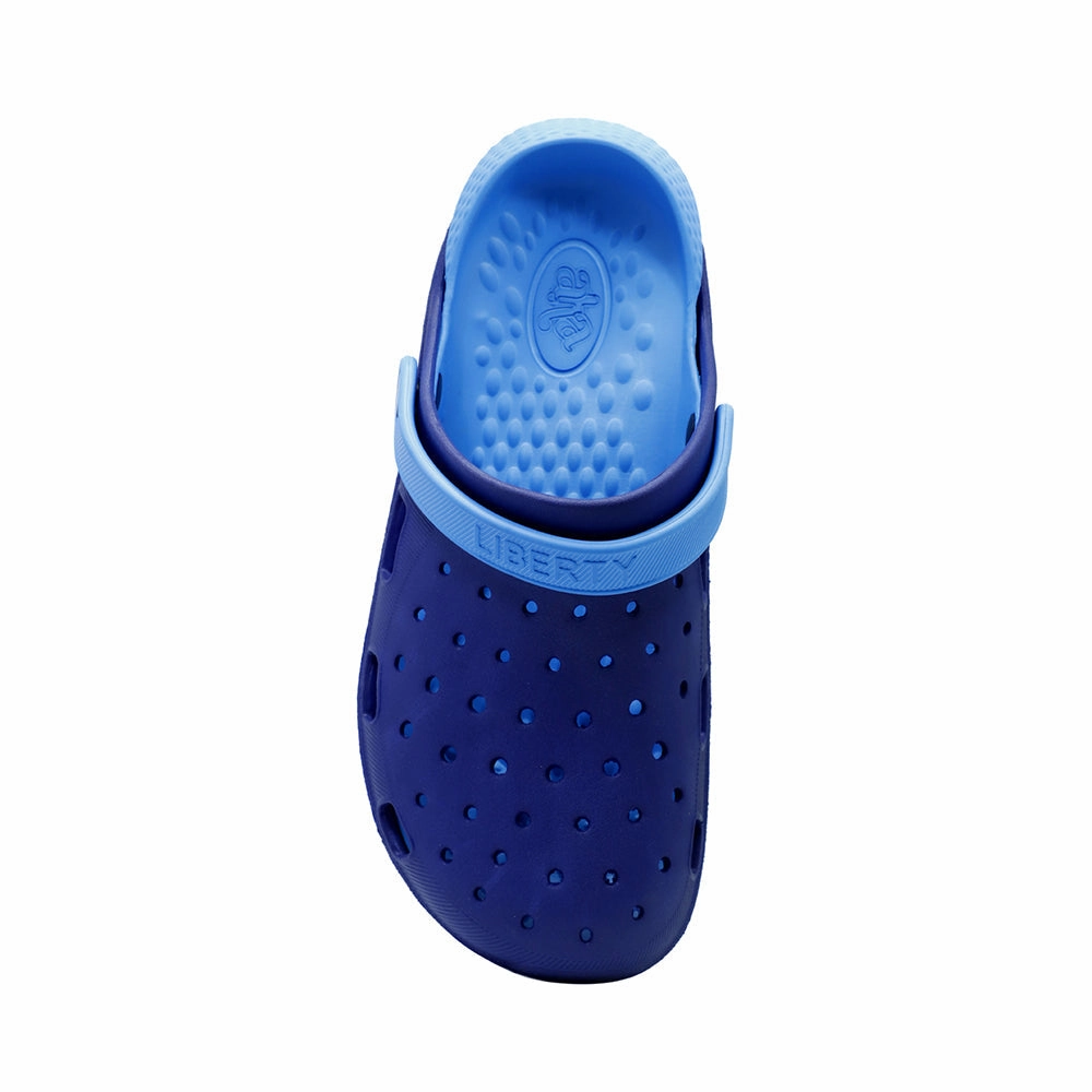 A-HA Navy Blue Slingback Clogs For Men LPMXT-800 By Liberty Greek Sandals Gr