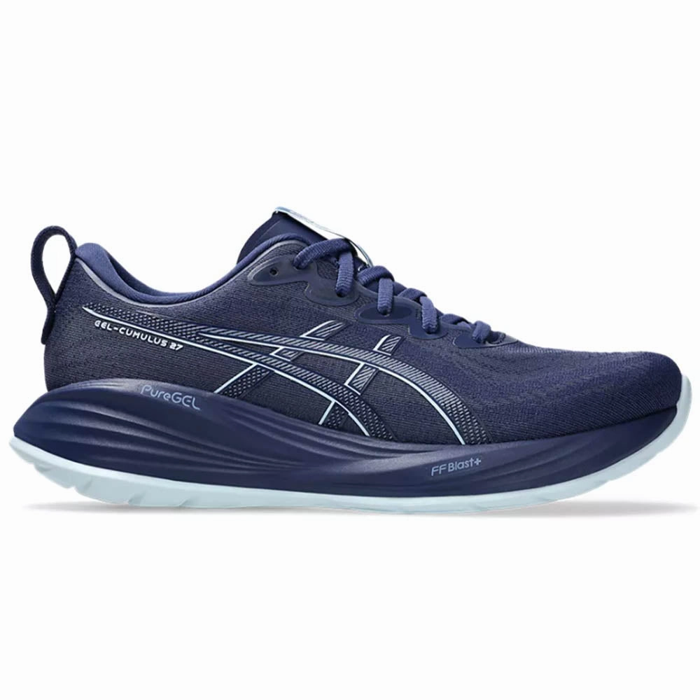 Men's Asics Gel-Cumulus 27, Indigo Blue/Cool Grey, 9 D Medium Asics Gel Golf Shoes