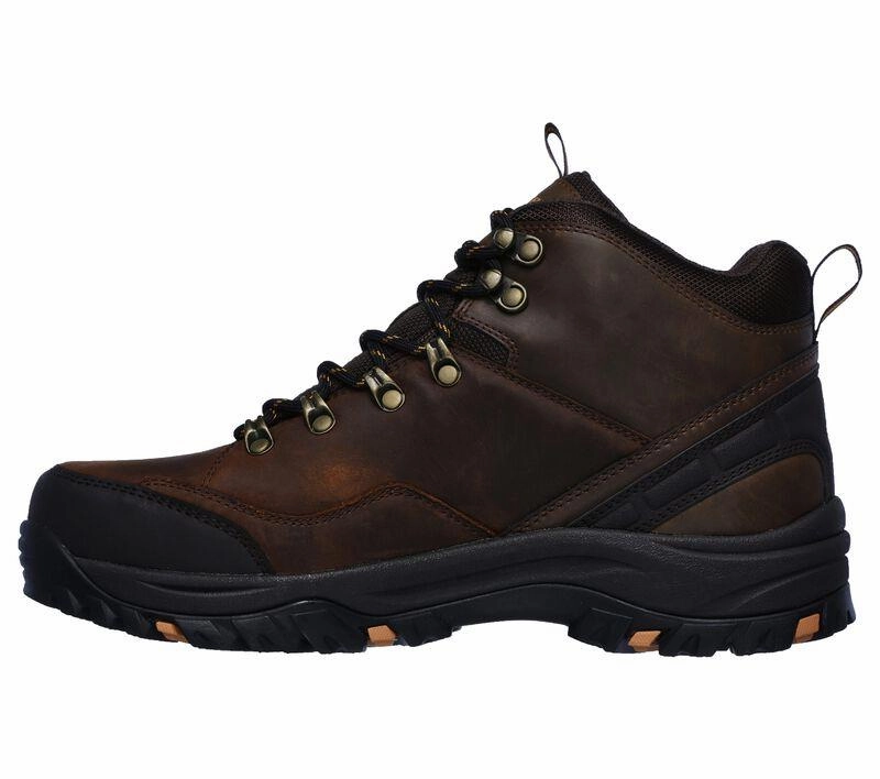 Laced Boots Men's Wide Fit Skechers 65529 Relaxed Fit Relment Traven Hiking Boots