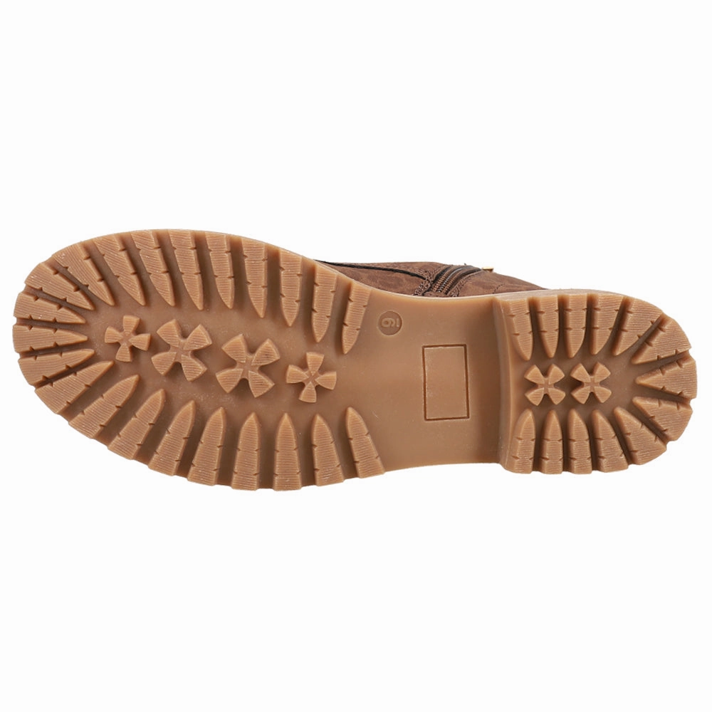 Discount Boots Fomo Leopard Round Toe Combat Boots