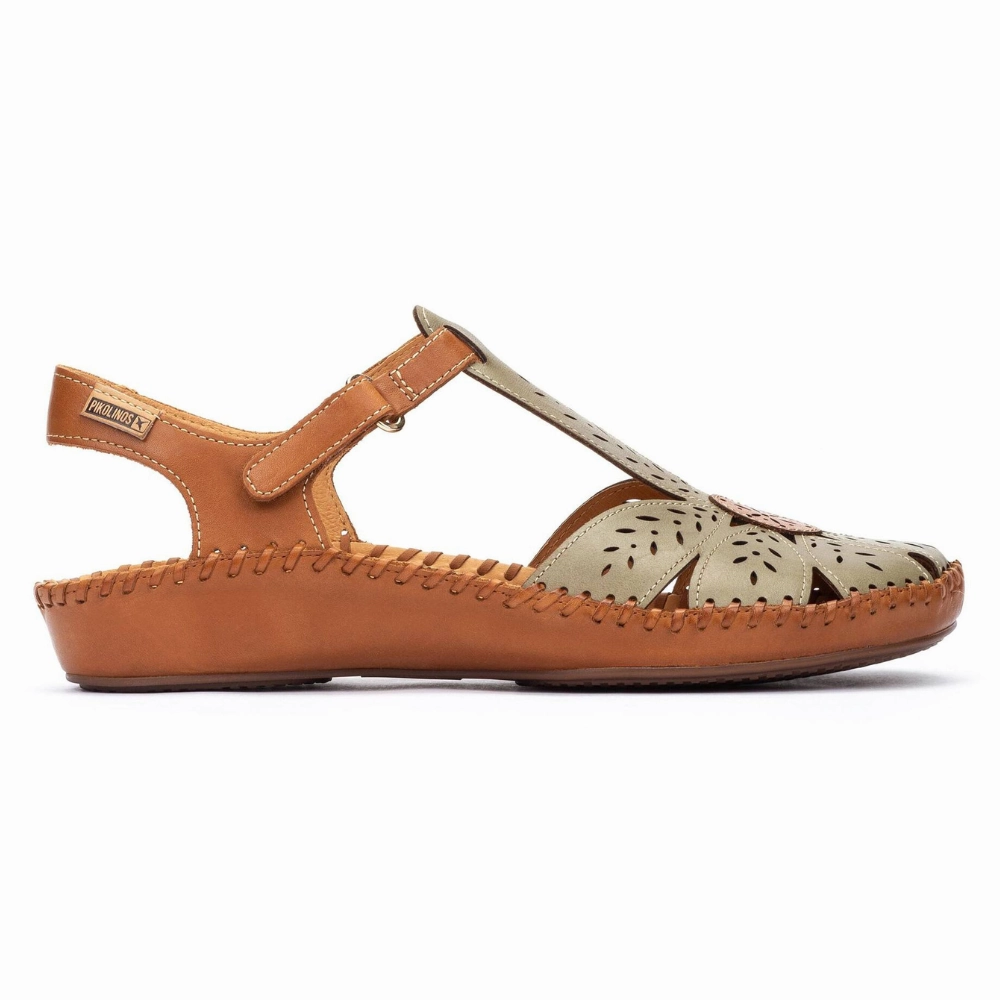 Pikolinos P. Vallarta Sage Leather Sandals (Women's) Filas Sandals