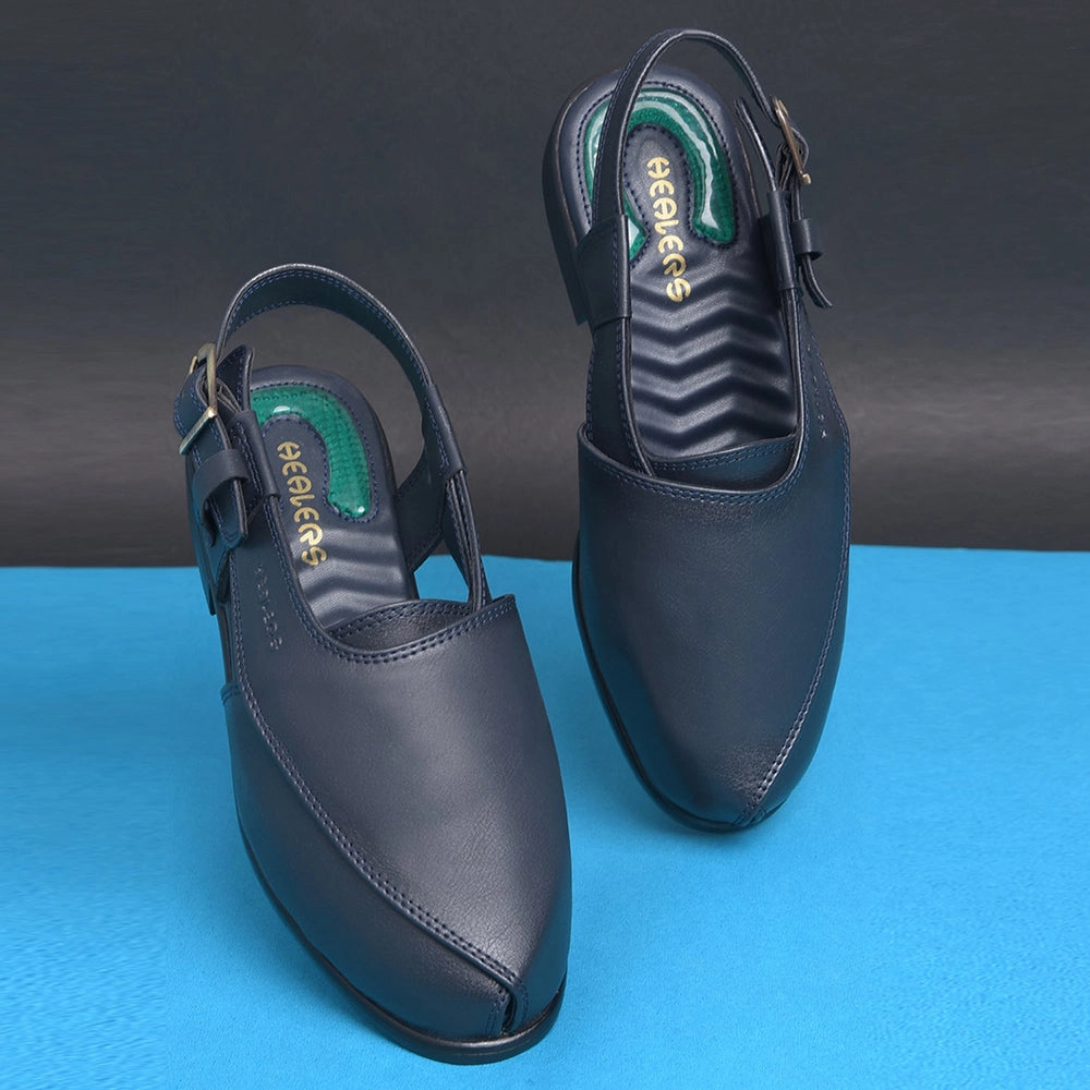 Healers By Liberty Mens PISHOR-2E Blue Casual Sandal Sandals With Pointed Toe