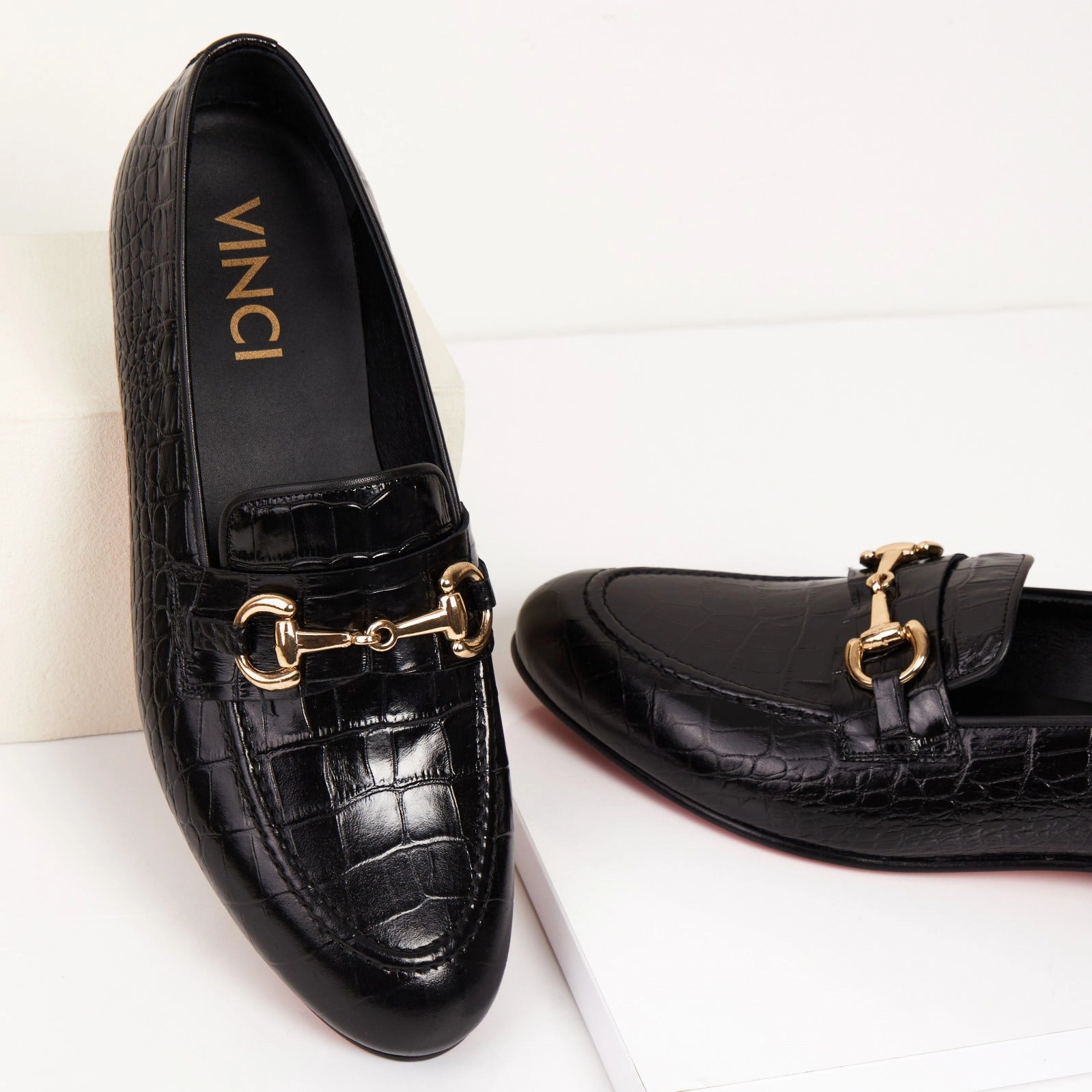 The Monaco Black Leather Men Shoe Bit Loafer Shoe Dressing