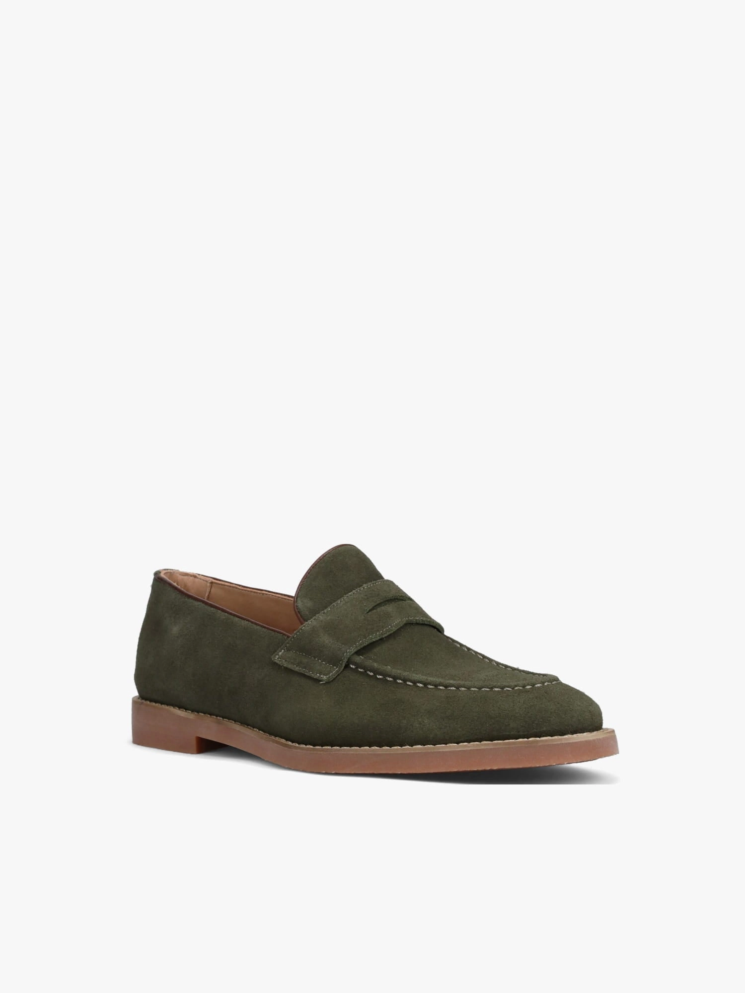 Orthopedic Flat Shoes Frank Azeitona Green Suede