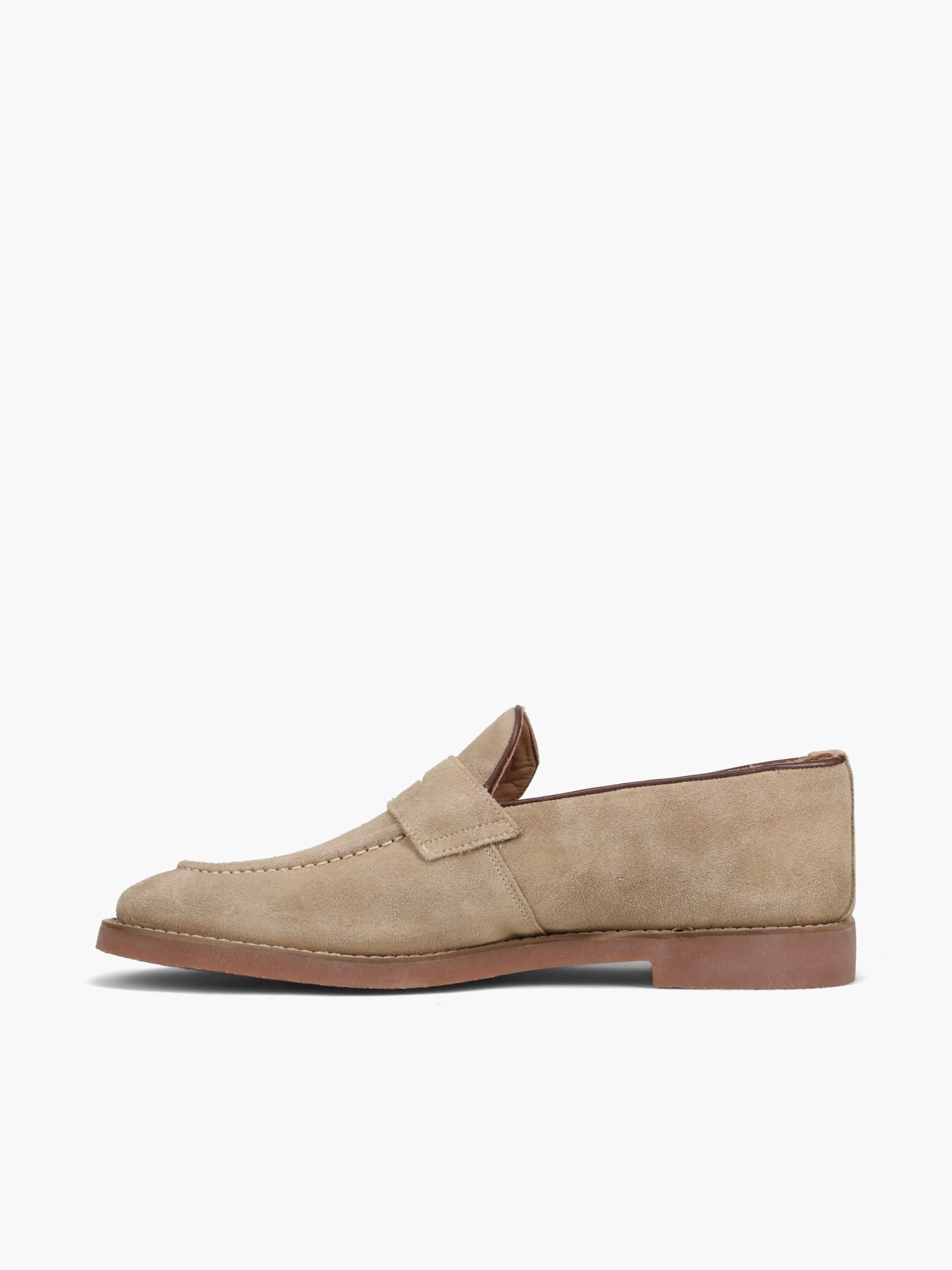 Ballet Flat Shoes Leather Frank Desert Beige Suede