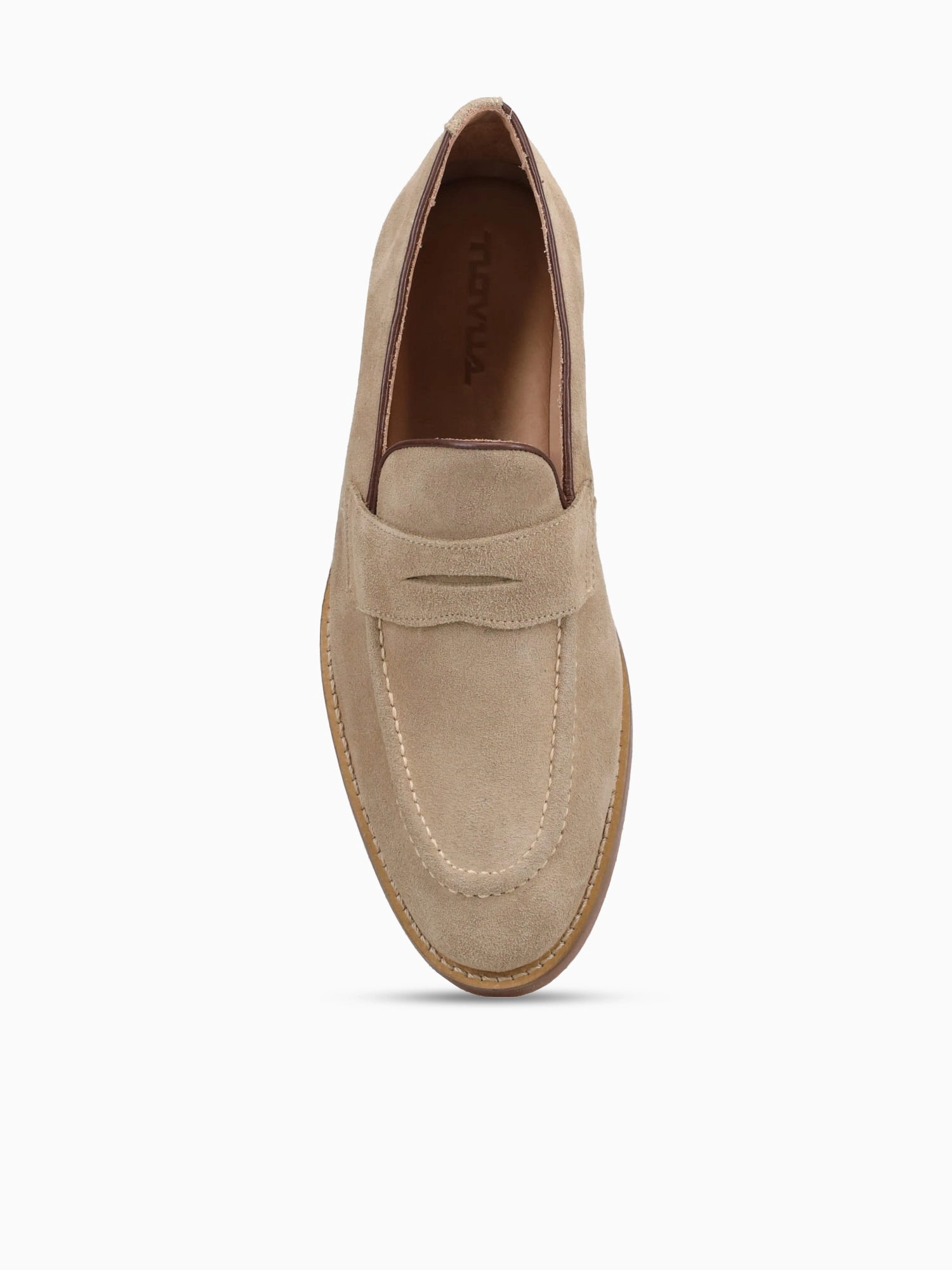 Flat Summer Work Shoes Frank Desert Beige Suede