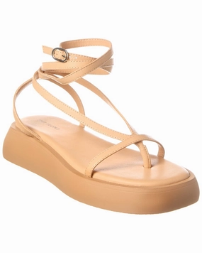 Free People Winnie Wrap Leather Flatform Sandal Strappy Summer Sandals