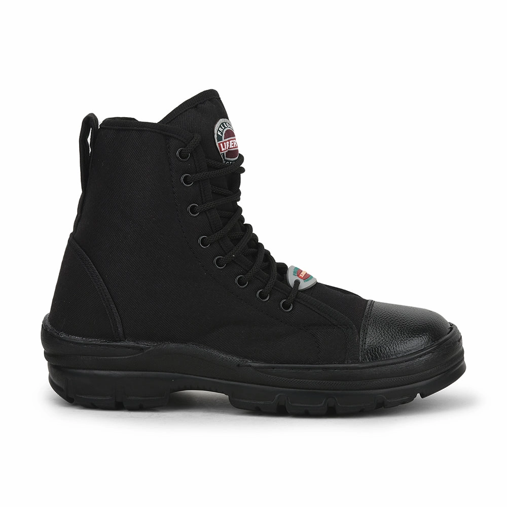 Freedom By Liberty Mens HUNTER-Z Defence Lacing Black Boots Boots Low Cut