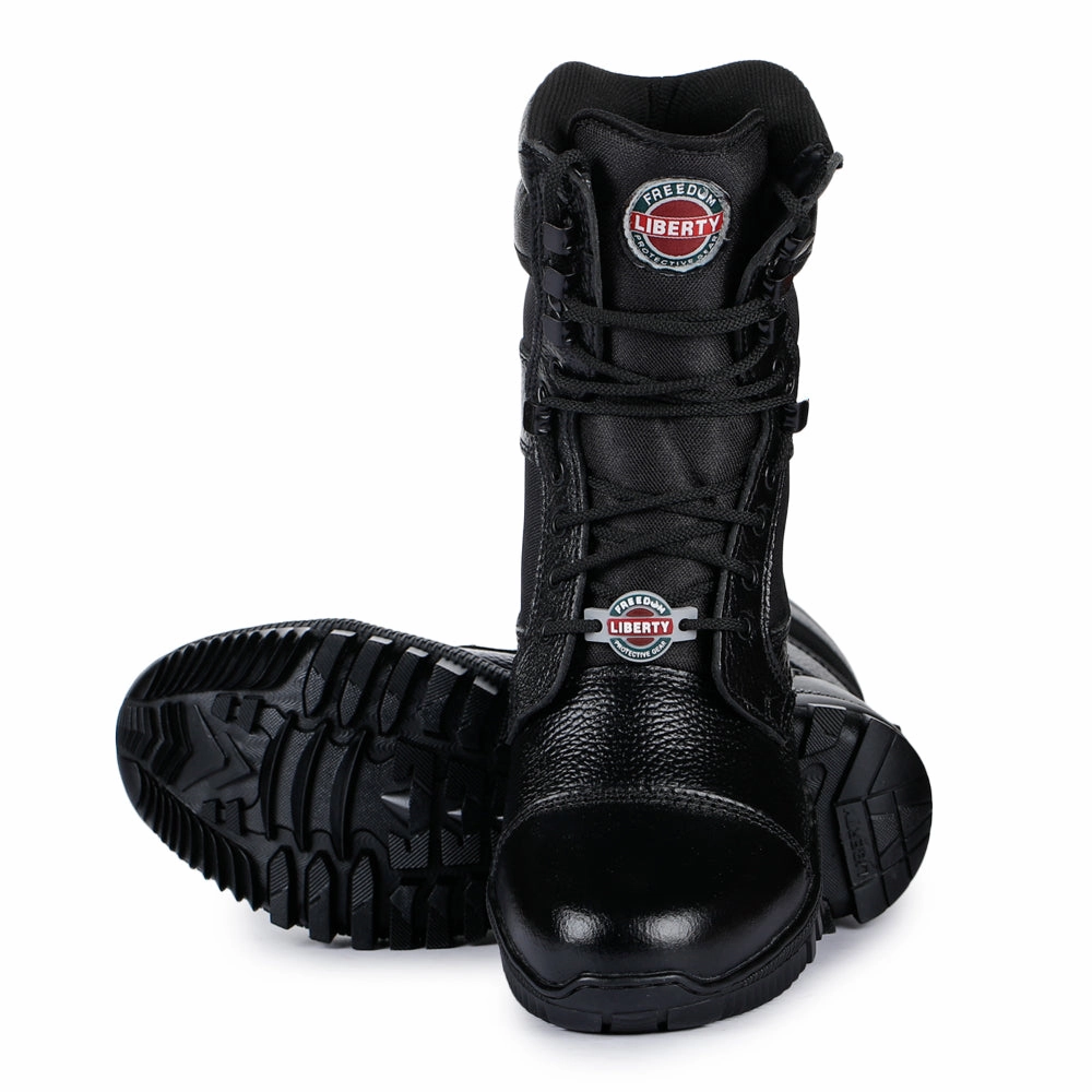 Low Cut Cowboy Boots Freedom By Liberty Mens SOLDIER-01 Defence Lacing Black Trekking Boots