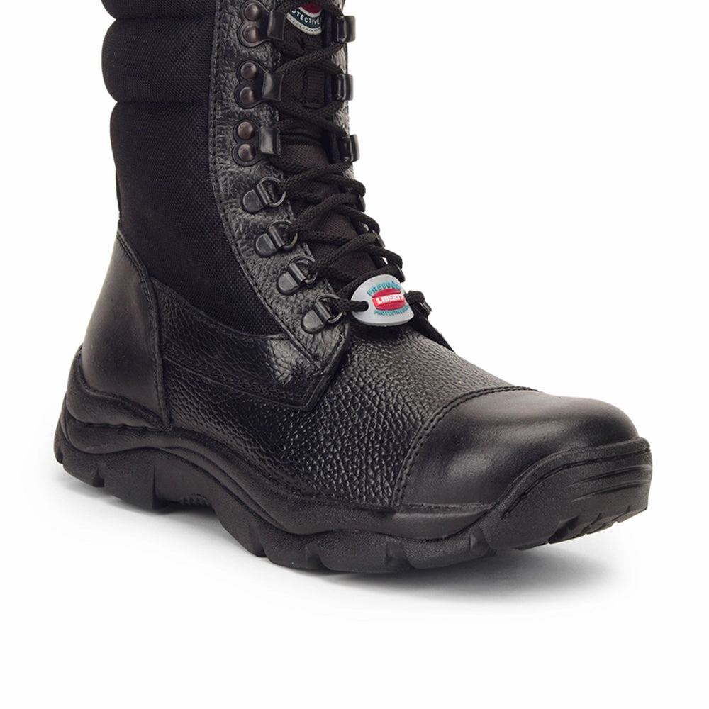 High Boots Leather Freedom Casual (Black) Defence DMS Boot with ZIP PARACOM-01 By Liberty