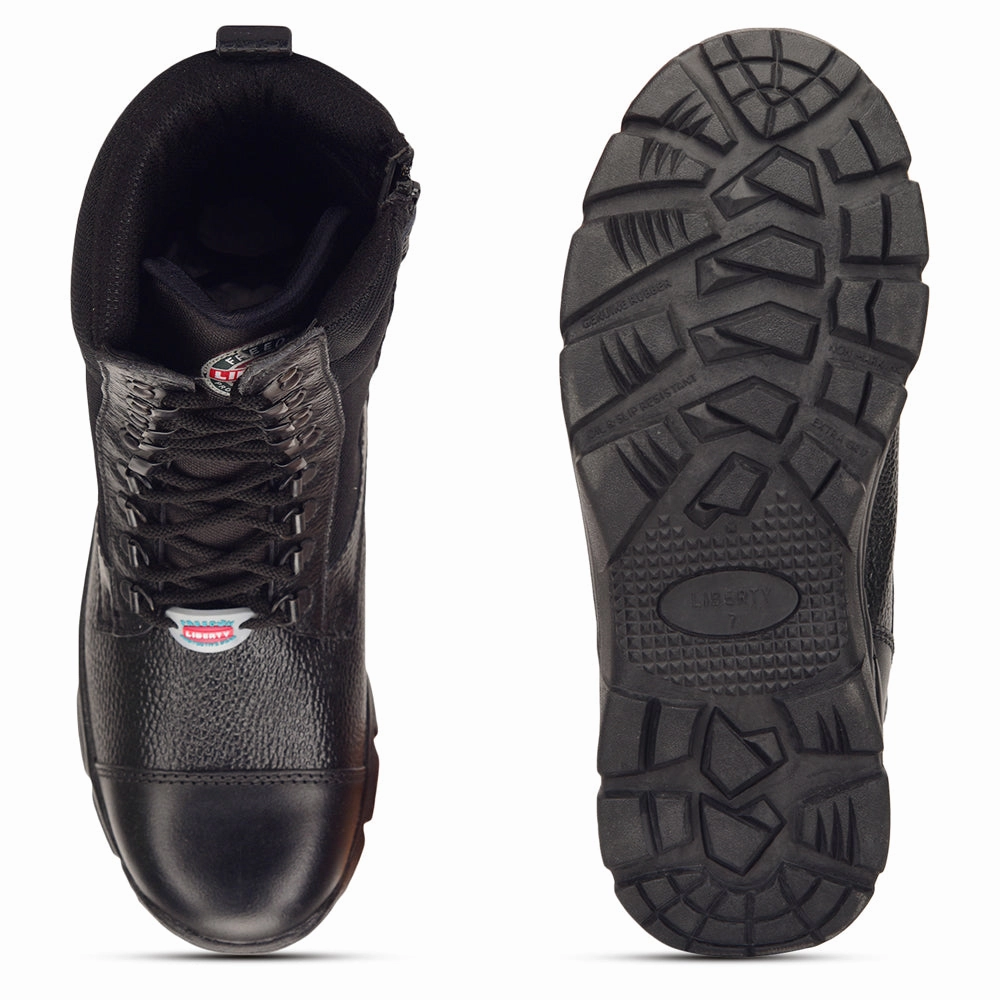 Best Military Boots Freedom Casual (Black) Defence DMS Boot with ZIP PARACOM-01 By Liberty