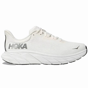 Men's Hoka Arahi 7, Blanc De Blanc/Steel Wool, 8 2E Wide Shoes Bellevue