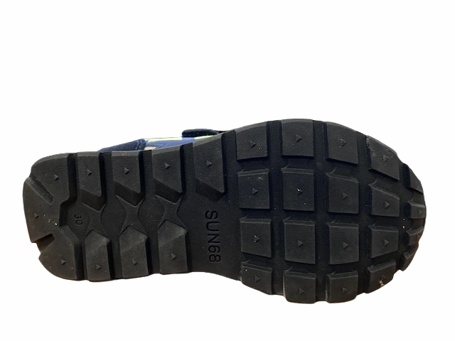 Hermes Sneakers Sun68 sneakers da ragazzo Jaky Fluo Z42315K 0734 navy blue-grigio medio