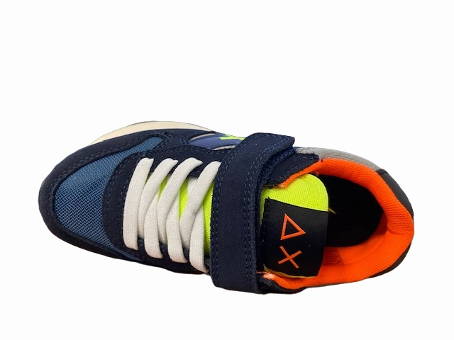 Teenage Sneakers Sun68 sneakers da ragazzo Jaky Fluo Z42315K 0734 navy blue-grigio medio