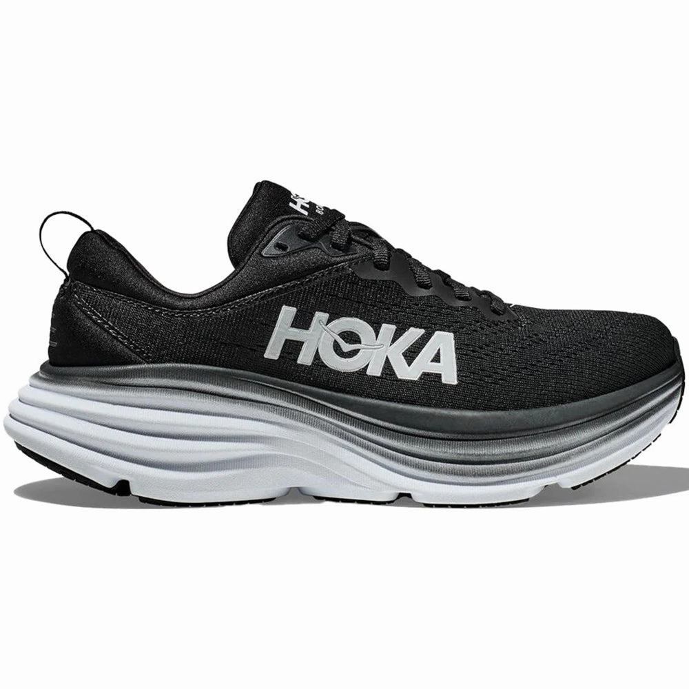 Men's Hoka Bondi 8, Black/White, 11.5 4E Extra Wide Huntsville