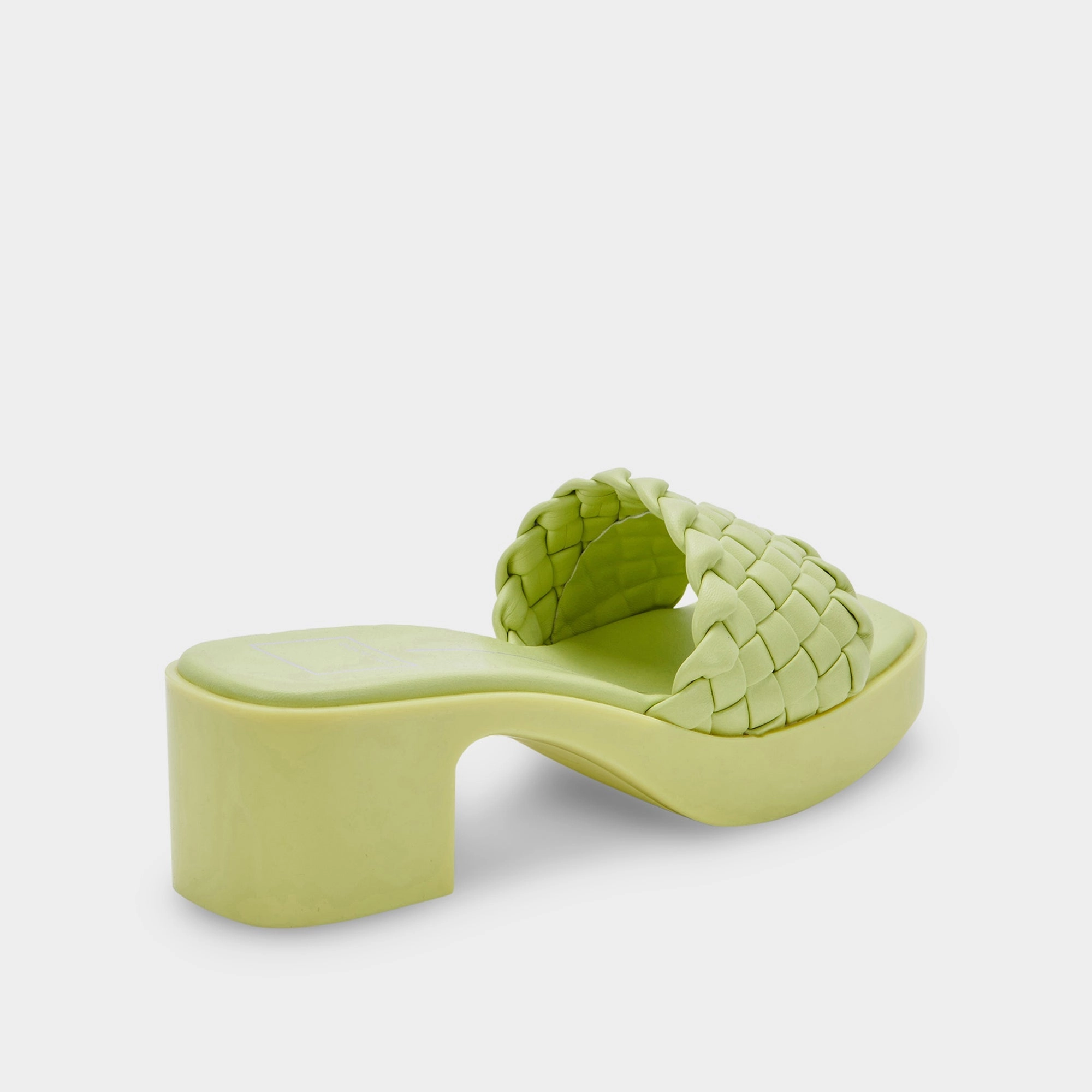 Ruched Sandals GOLDY SANDALS LIGHT GREEN STELLA - re:vita