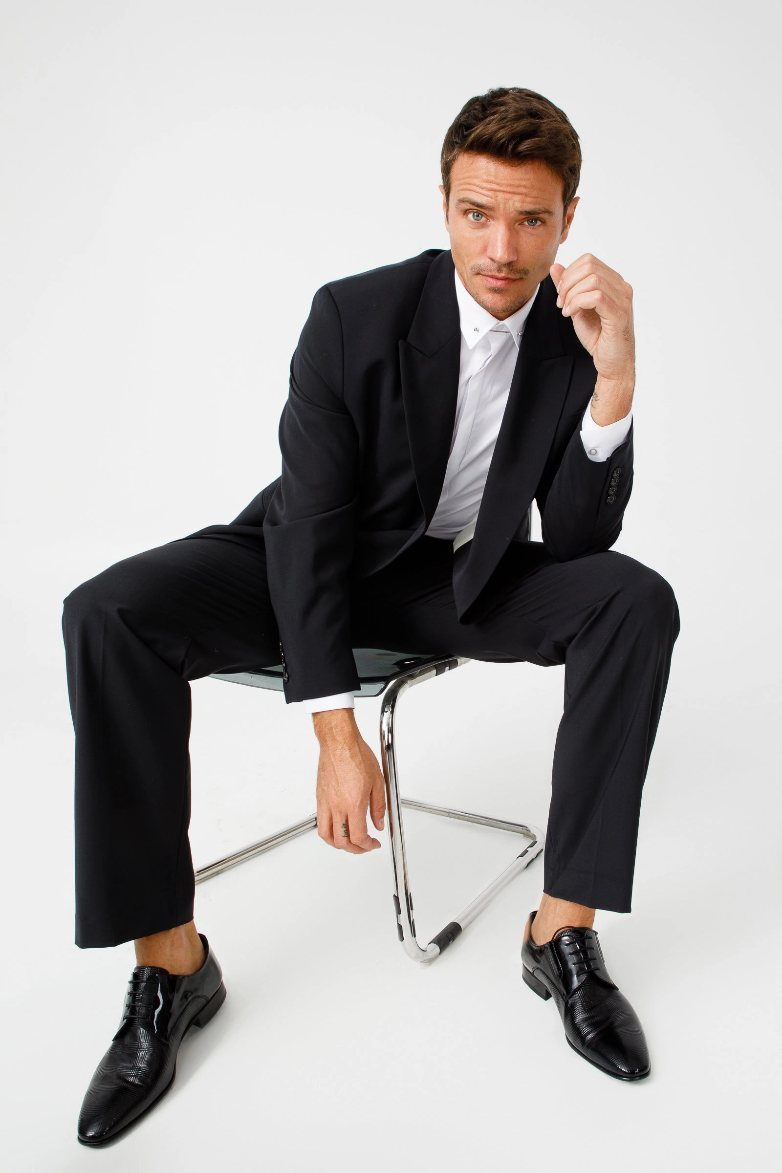 Dress Shoes Brands The San Severo Black Patent Leather Derby Men Shoe