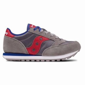 Saucony Original scarpa sneakers da ragazzo Jazz SK259608Y grigio rosso Alohas Tb 490 Crochet Sneakers