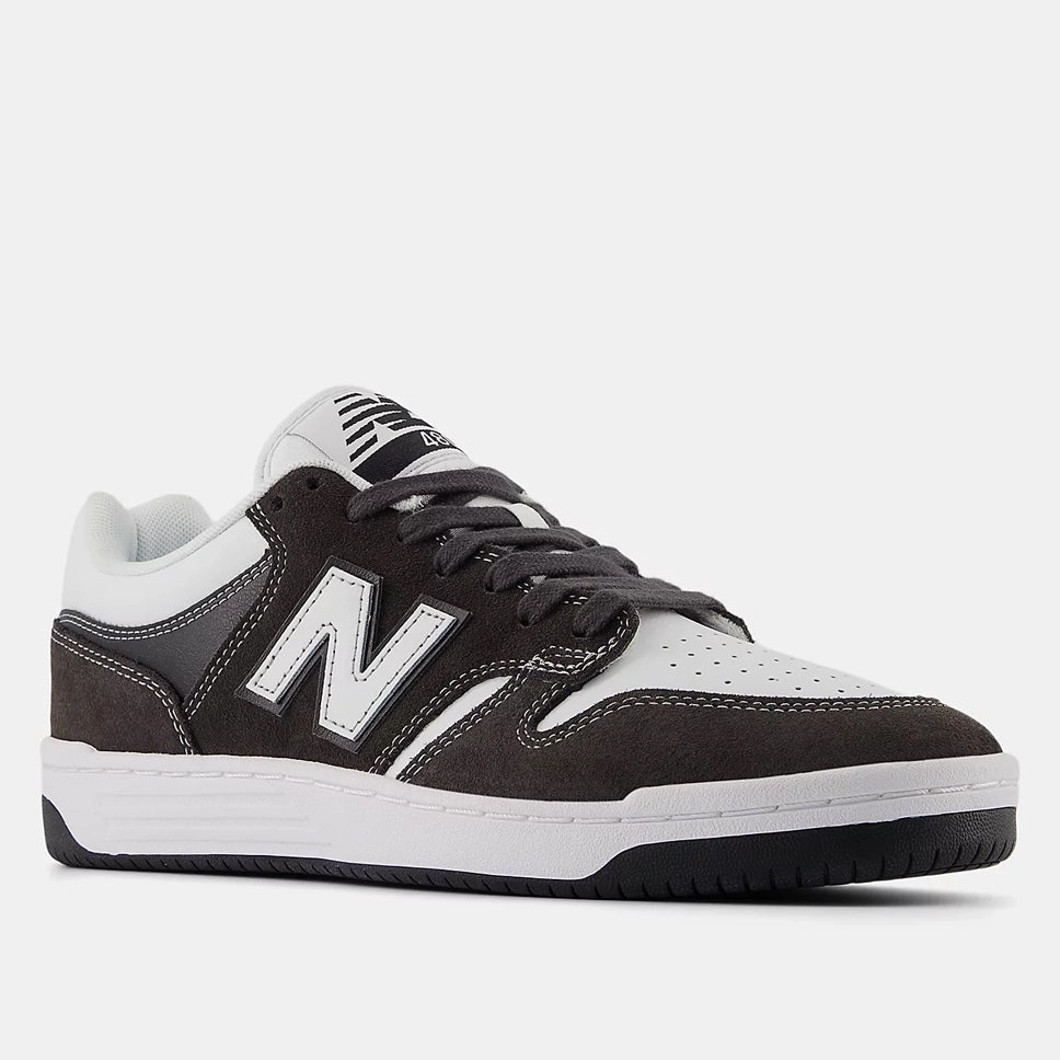 New Balance Numeric 480 Black Cement White Shoes Engine Basketball Shoes