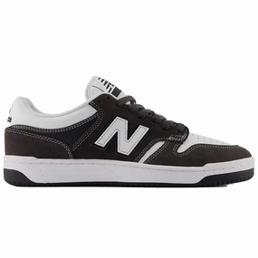 White And Blue Basketball Shoes New Balance Numeric 480 Black Cement White Shoes