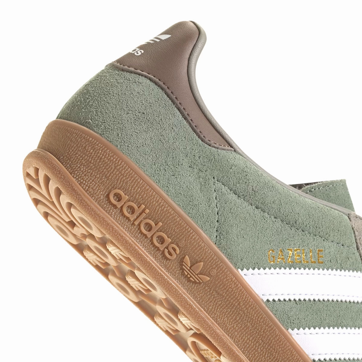 Gazelle Indoor 'Silver Pebble Silver Green' Adidas Originals Shoes Collection