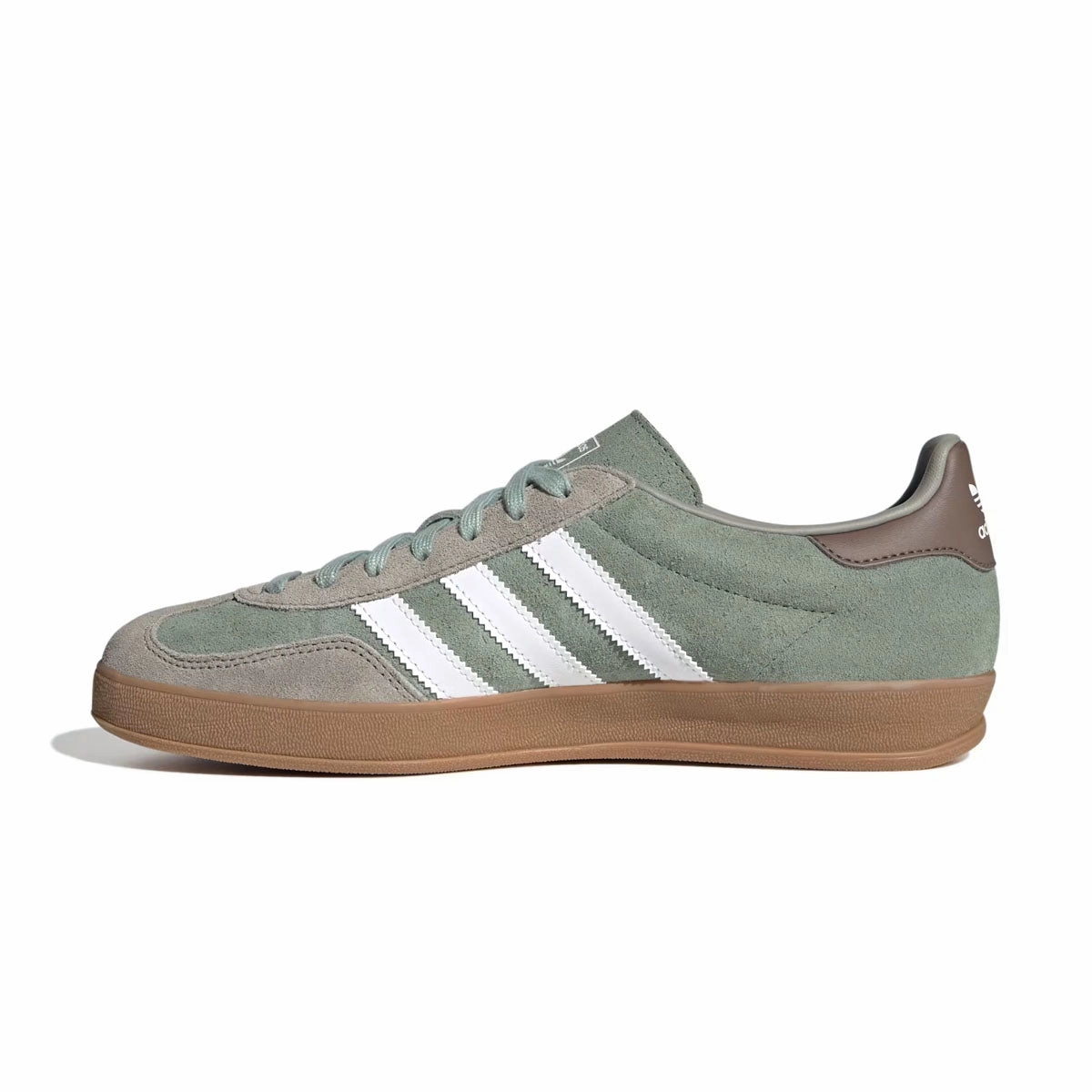 Adidas Tie Up Shoes Gazelle Indoor 'Silver Pebble Silver Green'